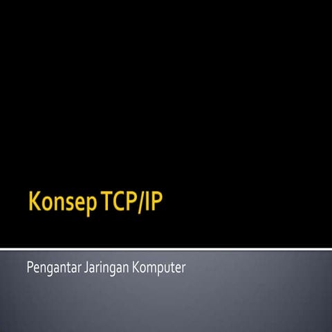 Konsep tcp