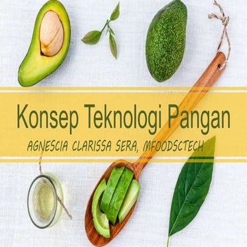 Konsep Teknologi Pangan