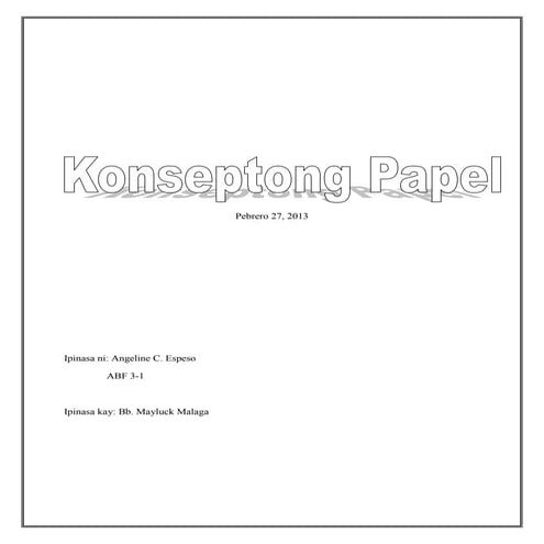 Konseptong papel