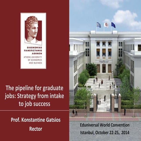 The pipeline for graduate jobs: Strategy from intake to job success