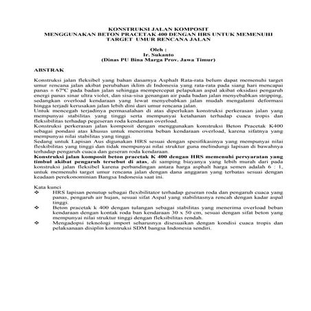 Konstruksi Jalan Komposit