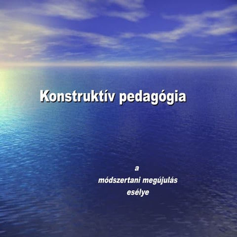 Konstruktív pedagógia
