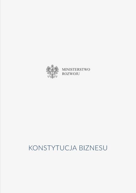 Konstytucja biznesu