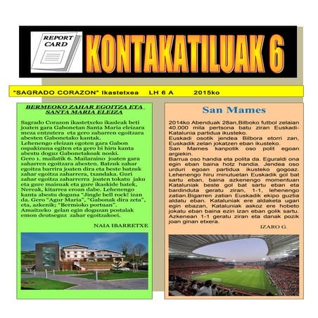 Kontakatiluak 6 abendua urtarrila ona