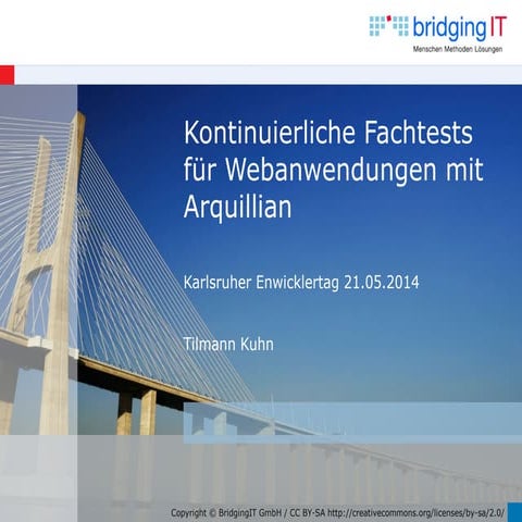Kontinuierliche Fachtests für Webanwendungen mit Arquillian