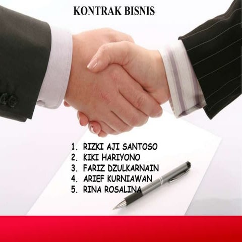 Kontrak bisnis