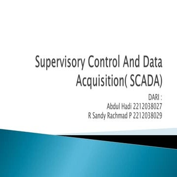 Kontrol pengawas dan data acquition (SCADA)