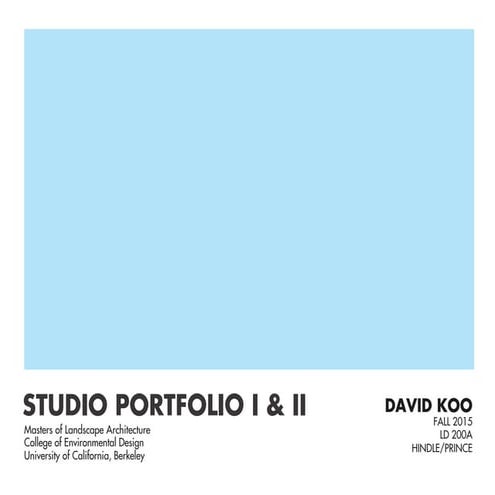 Studio Portfolio I & II 