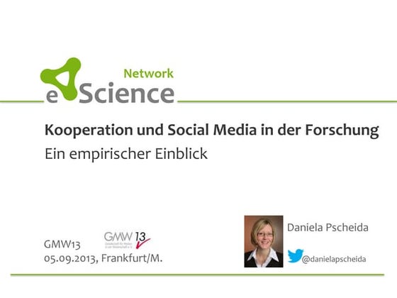 Kooperation und social media in der forschung