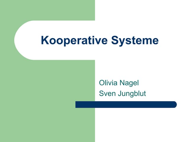 Kooperative Systeme