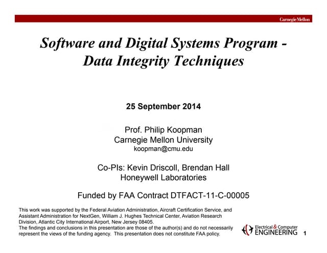 Data Integrity Techniques: Aviation...