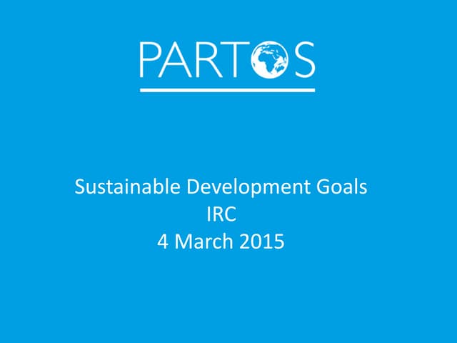 Sustainable Development Goals