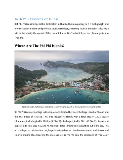 Thailand Holiday Tour Phuket Travel Guide Pdf