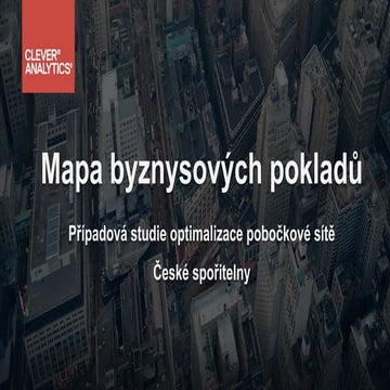 CleverAnalytics -  mapa byznysových pokladů