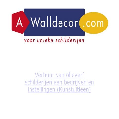 AWalldecor | Kunstuitleen | Huur en Koop van schilderijen voor bedrijven