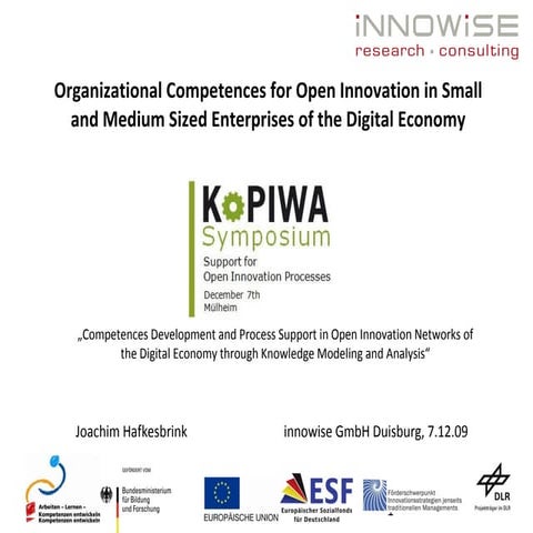 Organizational Competences for Open Innovation