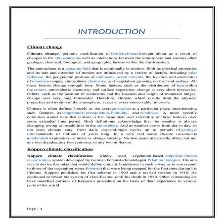 Koppen and Thornthwaite Classification on climate change || Climatology