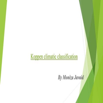 Koppen climatic classification 