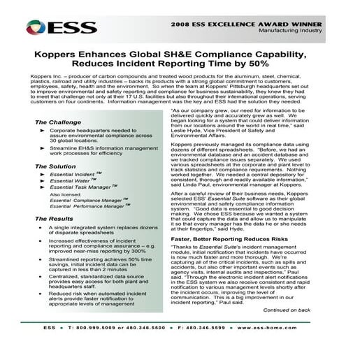 Koppers Case Study | PDF