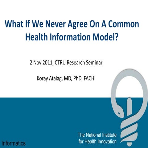 What if we never agree on a common health information model?