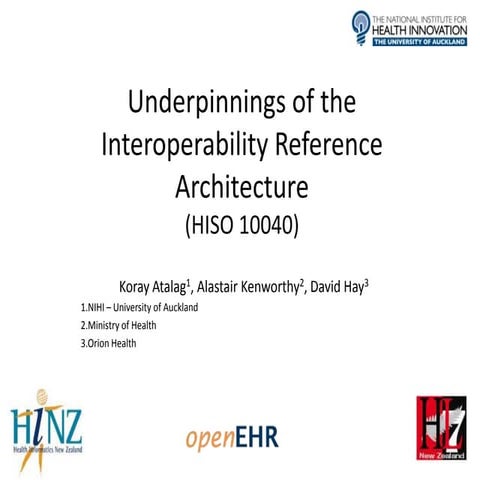 Underpinnings of the New Zealand Interoperability Reference Architecture