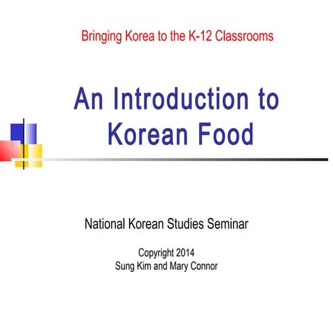 Korea ppt-korean food
