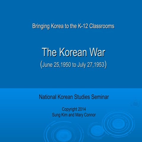 Korea ppt-korean war