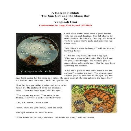 Korean folkore   sun and moon