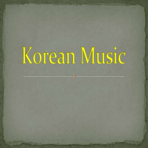 Korean music
