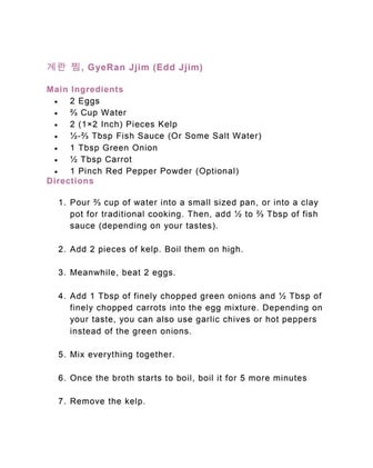 Korean dish right at home