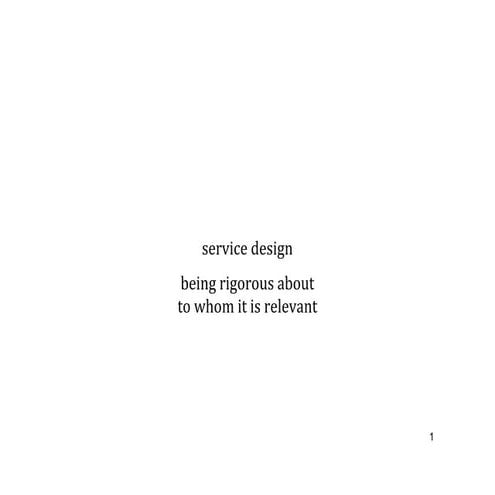 Theatrical Politics of Service Design