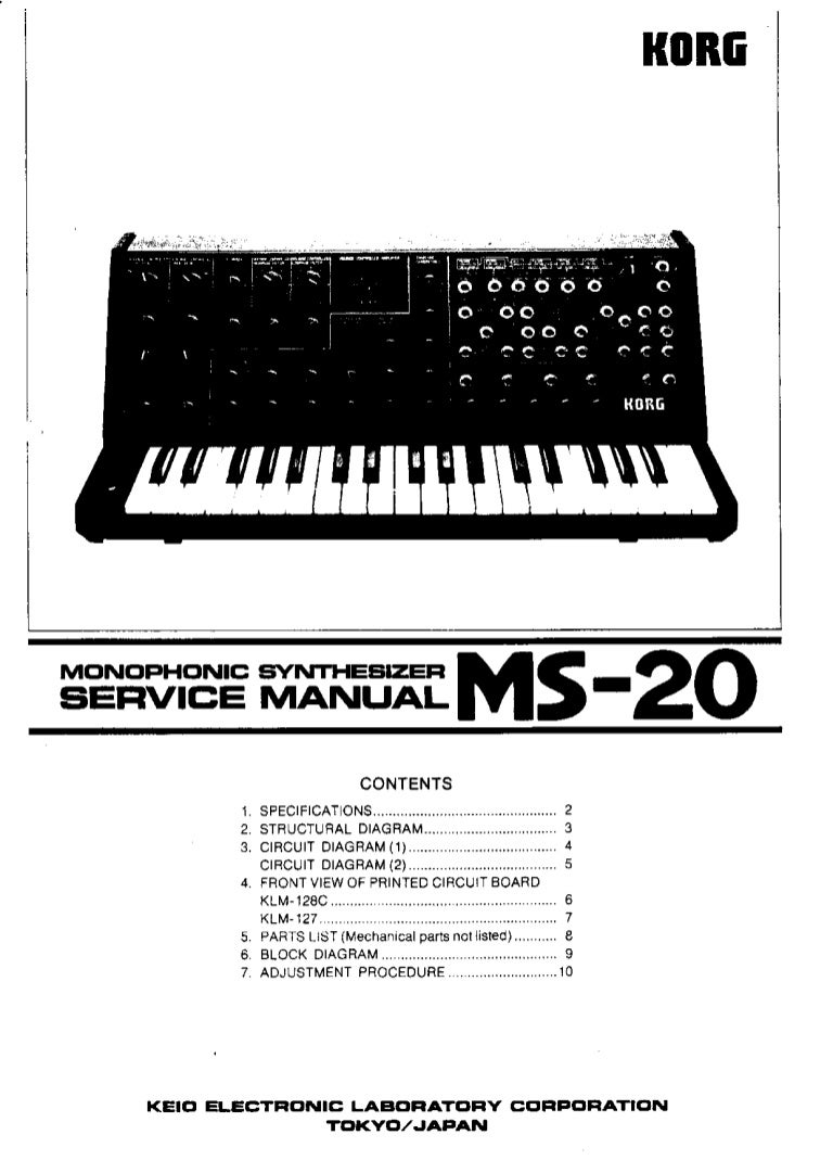 Korg Ms Service Manual