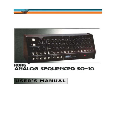 Korg sq 10 owners manual (users) | PDF