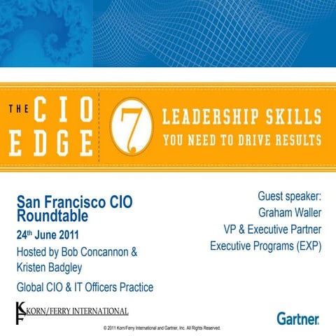 Korn ferry   gartner cio presentation - silicon valley