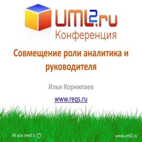 Круглый стол: Совмещение роли аналитика и руководителя.  Илья Корнипаев