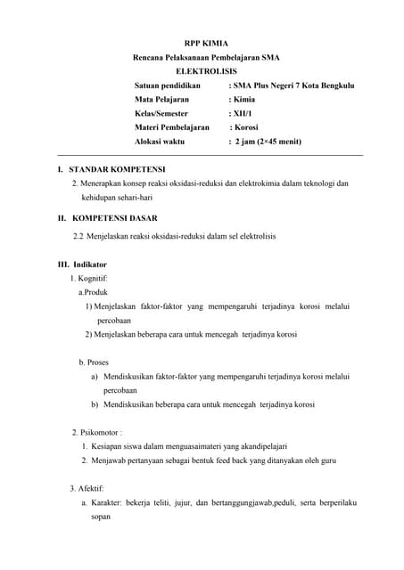 Soal Pilihan Ganda Elektrolisis dan Korosi