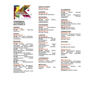 Korrikaren aurreko ekitaldiak Goierrin