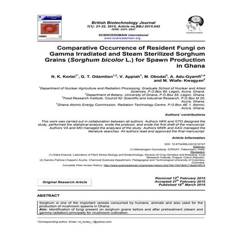 Isolation and Identification of Fungi from fast food restaurants in ...