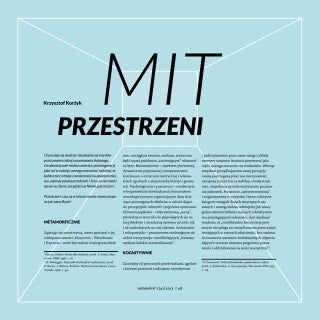 Krzysztof Korżyk, Mit przestrzeni