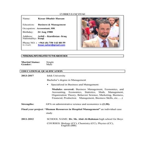 Kosar dh. hassan C.V