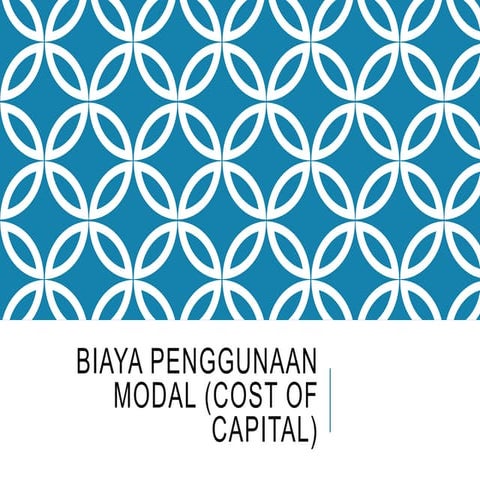 kosep biaya modal.ppt