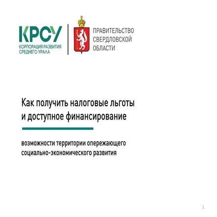 Как получить налоговые льготы и доступное финансирование: возможности территории опережающего развития