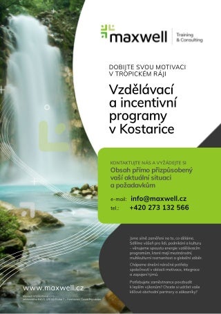 Tréninkové a incentivní programy v Kostarice a Latinské Americe