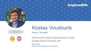 Kostas Voudouris - BrightonSEO - Perfromance-based optimisation using Google ...