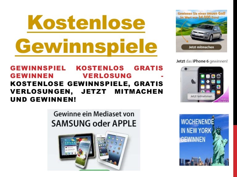 Kostenlose Gewinnspiele