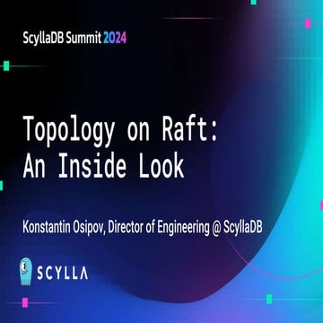ScyllaDB Topology on Raft: An Inside Look