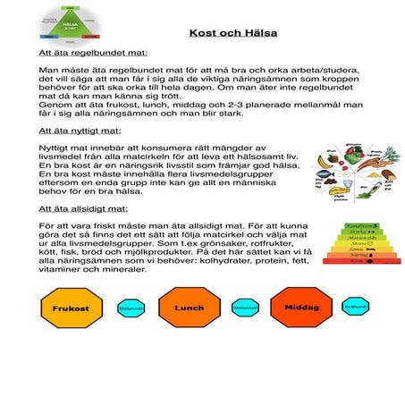 Kost och hälsa