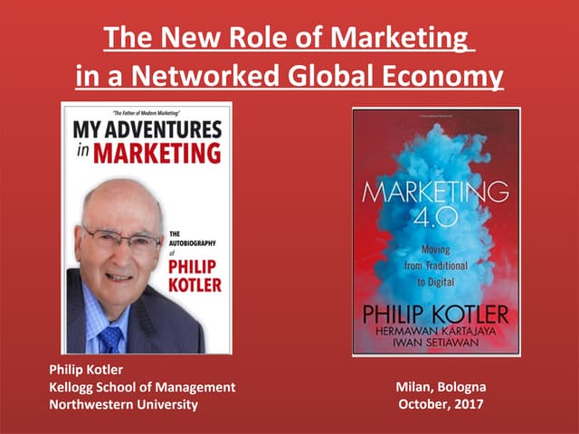 Philip Kotler presentazione bologna innovation talks