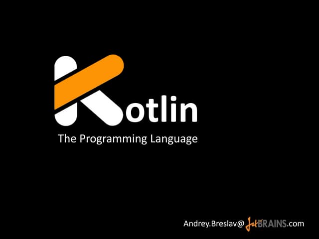 Kotlin (Introduction for students)