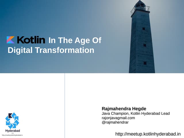 Kotlin   in the age of digital transformation